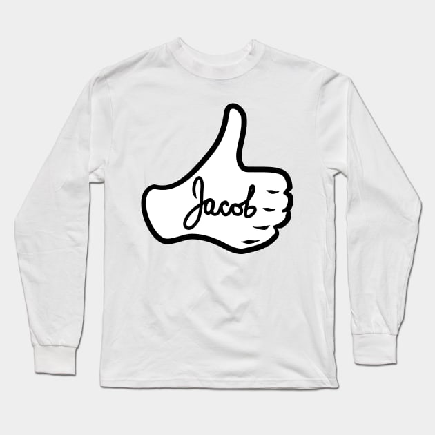 Men name Jacob Long Sleeve T-Shirt by grafinya